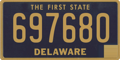 DE license plate 697680