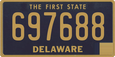 DE license plate 697688
