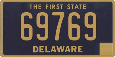 DE license plate 69769