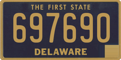 DE license plate 697690
