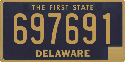 DE license plate 697691