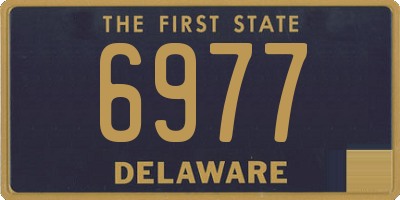 DE license plate 6977