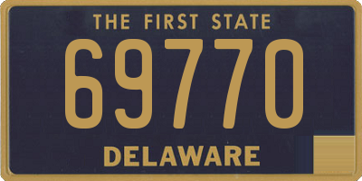 DE license plate 69770