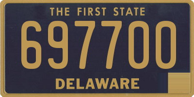 DE license plate 697700