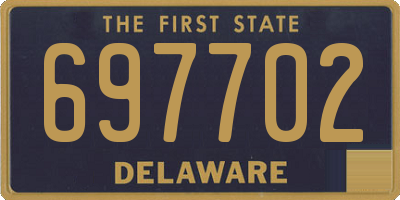 DE license plate 697702
