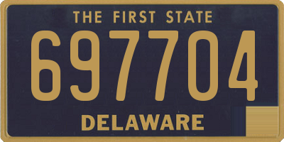 DE license plate 697704