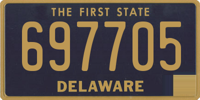DE license plate 697705