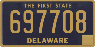 DE license plate 697708