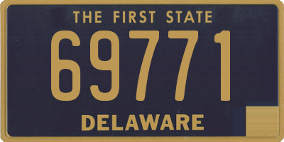 DE license plate 69771