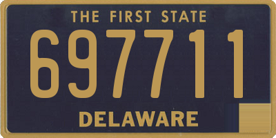 DE license plate 697711