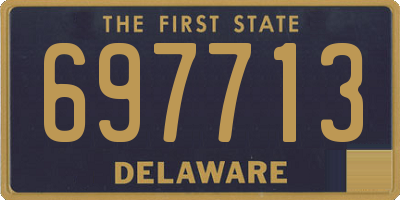 DE license plate 697713