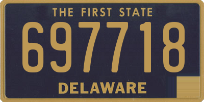 DE license plate 697718