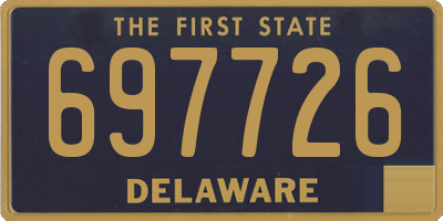 DE license plate 697726