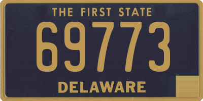 DE license plate 69773