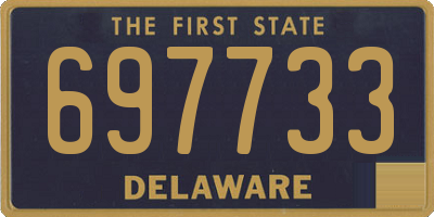 DE license plate 697733