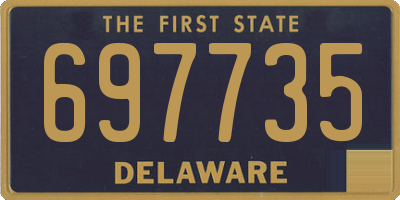 DE license plate 697735