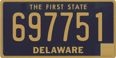 DE license plate 697751