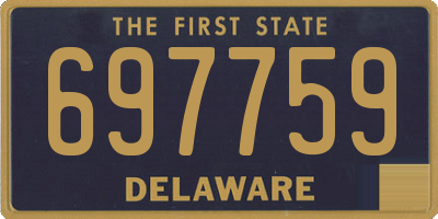 DE license plate 697759