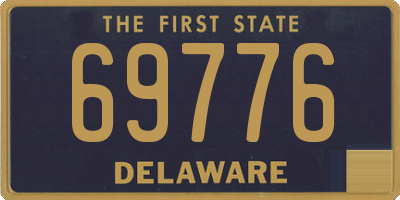 DE license plate 69776