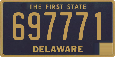 DE license plate 697771