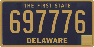 DE license plate 697776