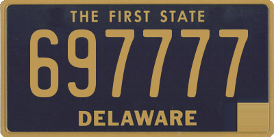 DE license plate 697777