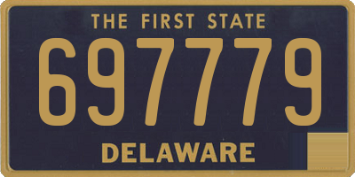 DE license plate 697779