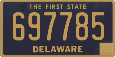 DE license plate 697785