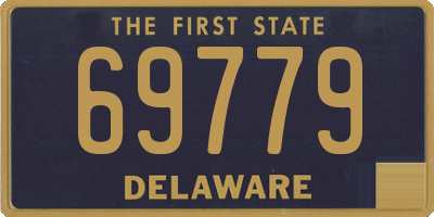 DE license plate 69779