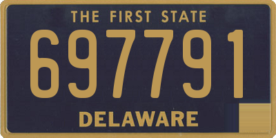 DE license plate 697791