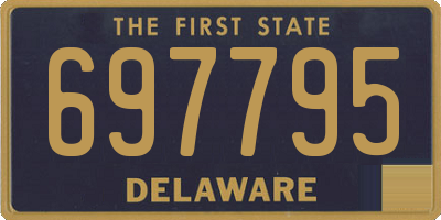 DE license plate 697795