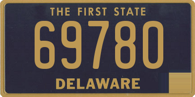 DE license plate 69780