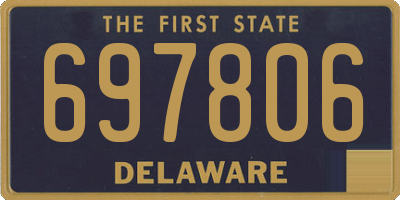 DE license plate 697806