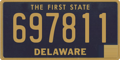 DE license plate 697811