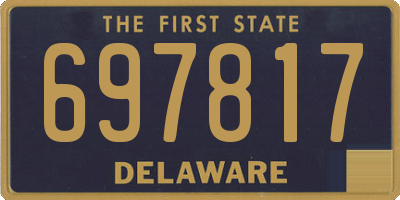 DE license plate 697817