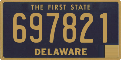 DE license plate 697821