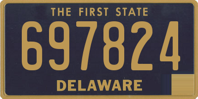 DE license plate 697824