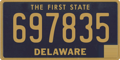 DE license plate 697835