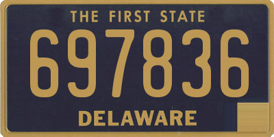 DE license plate 697836
