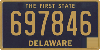 DE license plate 697846