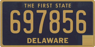 DE license plate 697856