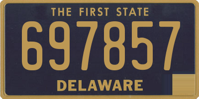 DE license plate 697857