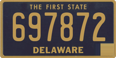 DE license plate 697872