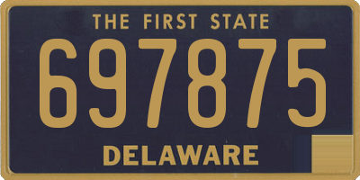 DE license plate 697875
