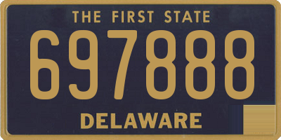 DE license plate 697888