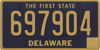 DE license plate 697904