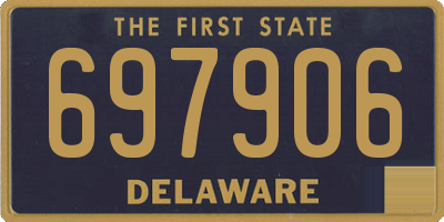 DE license plate 697906