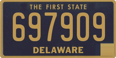 DE license plate 697909