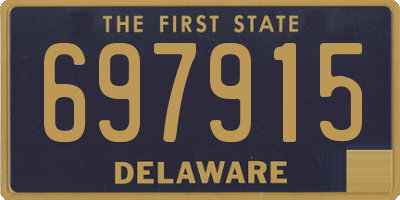 DE license plate 697915