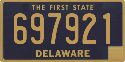 DE license plate 697921